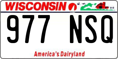 WI license plate 977NSQ