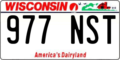 WI license plate 977NST