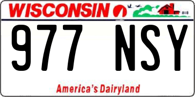 WI license plate 977NSY