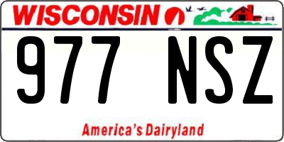 WI license plate 977NSZ