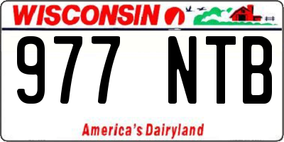WI license plate 977NTB