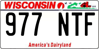 WI license plate 977NTF