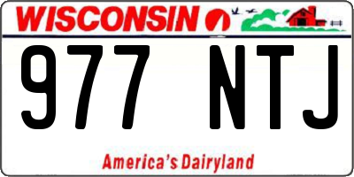 WI license plate 977NTJ