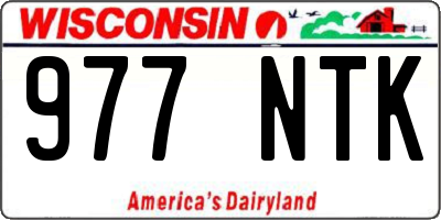 WI license plate 977NTK
