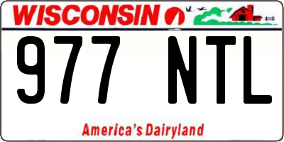 WI license plate 977NTL