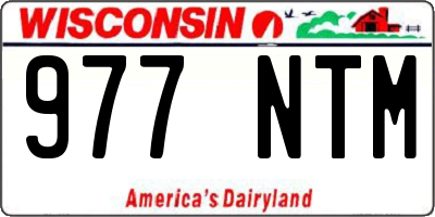 WI license plate 977NTM