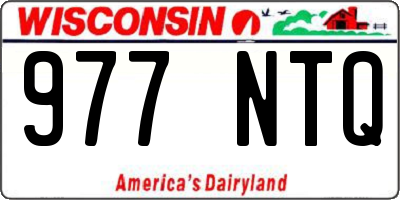 WI license plate 977NTQ