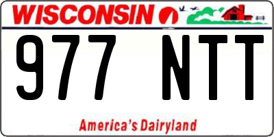 WI license plate 977NTT