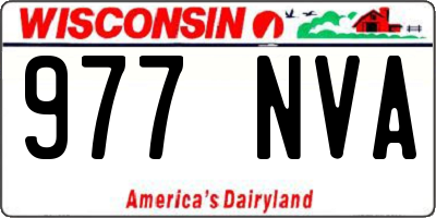 WI license plate 977NVA
