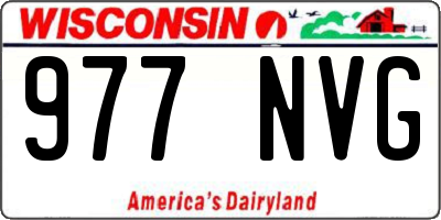WI license plate 977NVG