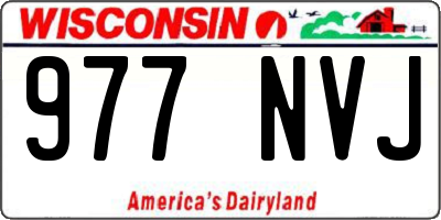 WI license plate 977NVJ