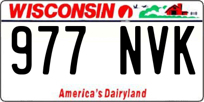 WI license plate 977NVK