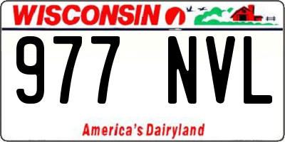 WI license plate 977NVL