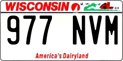 WI license plate 977NVM