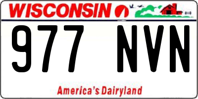 WI license plate 977NVN