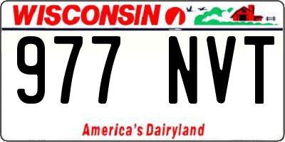 WI license plate 977NVT