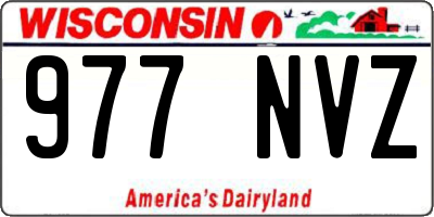 WI license plate 977NVZ