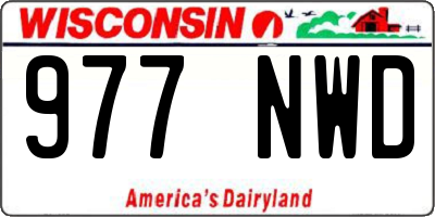 WI license plate 977NWD