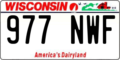 WI license plate 977NWF