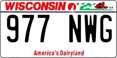 WI license plate 977NWG