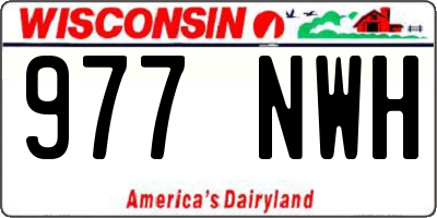 WI license plate 977NWH