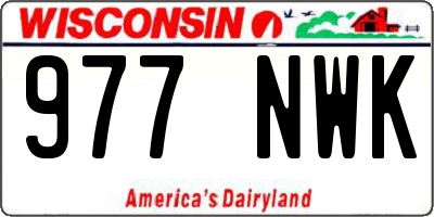 WI license plate 977NWK