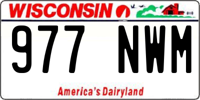 WI license plate 977NWM
