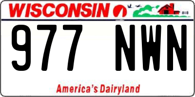 WI license plate 977NWN