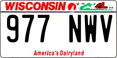 WI license plate 977NWV