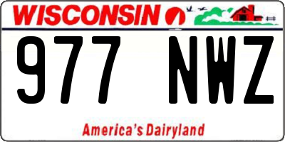 WI license plate 977NWZ