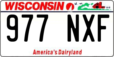 WI license plate 977NXF