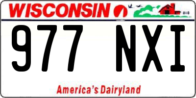 WI license plate 977NXI