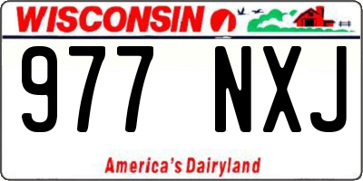 WI license plate 977NXJ