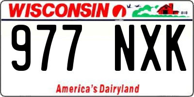 WI license plate 977NXK