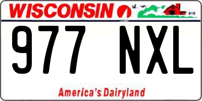 WI license plate 977NXL