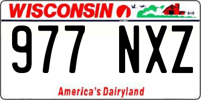 WI license plate 977NXZ