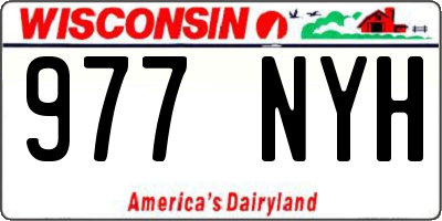 WI license plate 977NYH