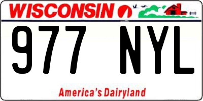 WI license plate 977NYL