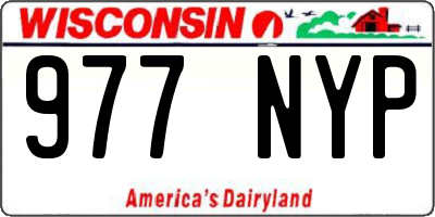 WI license plate 977NYP