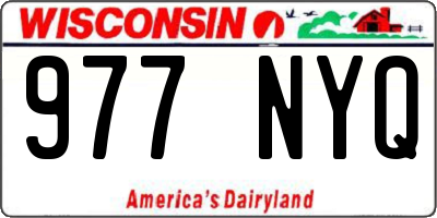 WI license plate 977NYQ