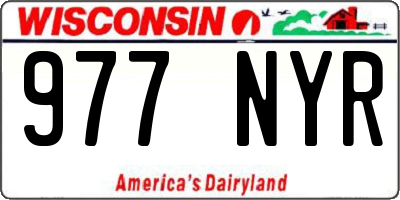 WI license plate 977NYR