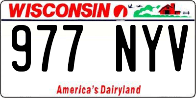 WI license plate 977NYV