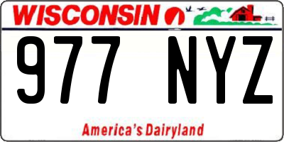 WI license plate 977NYZ