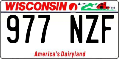 WI license plate 977NZF