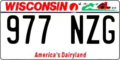 WI license plate 977NZG