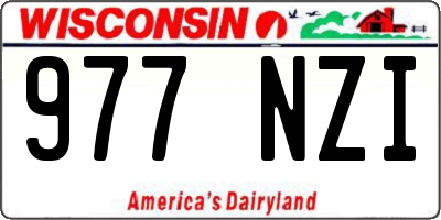 WI license plate 977NZI