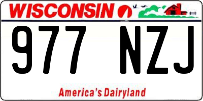 WI license plate 977NZJ