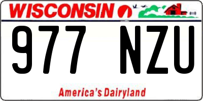 WI license plate 977NZU