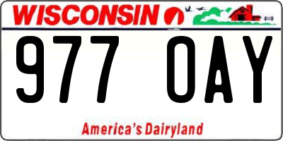 WI license plate 977OAY