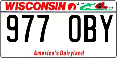 WI license plate 977OBY